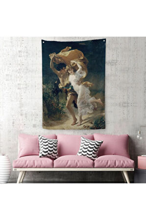 Fırtına Duvar Örtüsü-Halısı - Pierre Auguste Cot - The Storm-6476