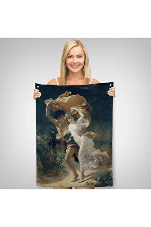 Fırtına Duvar Örtüsü-Halısı - Pierre Auguste Cot - The Storm-6476