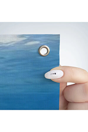 Su Altında Köpek Balığı Gezdiren Kadın Duvar Örtüsü-Halısı-6482