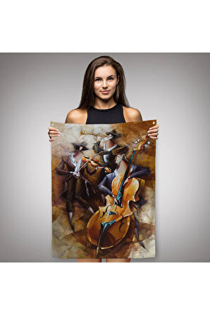 Sürreal Müzik Grubu Duvar Örtüsü-Halısı-6490