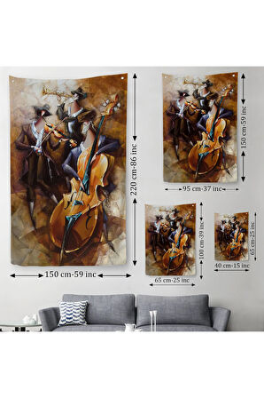 Sürreal Müzik Grubu Duvar Örtüsü-Halısı-6490