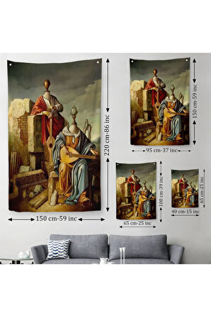 Vito Campanella'nın Rönesans Sürreal Duvar Örtüsü-Halısı -6492