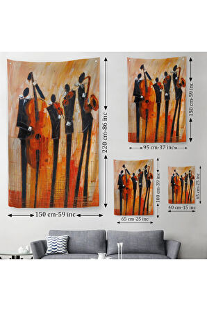 Sürreal Müzik Grubu Duvar Örtüsü-Halısı-6497