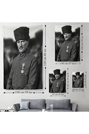 Atatürk Duvar Örtüsü-Halısı-6500