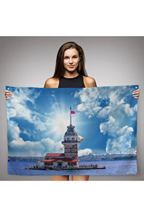 Kız Kulesi Manzarası Duvar Örtüsü-Halısı-6515