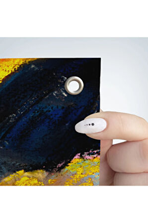 İnek Portresi Modern Sanat Dekoratif Kanvas Duvar Örtüsü-Halısı-652