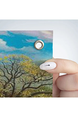 Akarsu Kenarındakı Rus Köylü Kızı Dekoratif Duvar Örtüsü-Halısı-6536