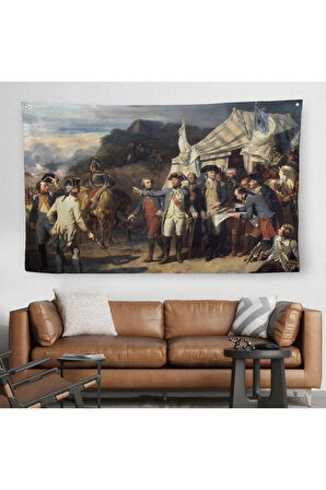 Yorktown Kuşatması Duvar Örtüsü-Halısı - Couder Yorktown Versailles-6546