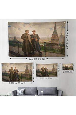 Kremlin'de  Voroshilov Duvar Örtüsü-Halısı -  Voroshilov in the Kremlin-6551