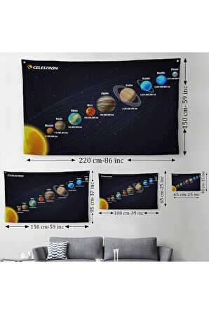 Güneş Sistemi ve Gezegenler Duvar Örtüsü-Halısı -6562