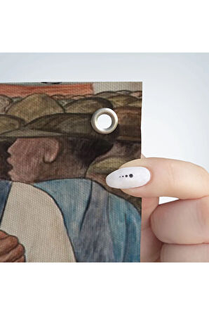 Diego Rivera'nın İsyan Duvar Örtüsü-Halısı-6587