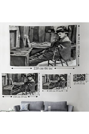 Charlie Chaplin Duvar Örtüsü-Halısı-6619