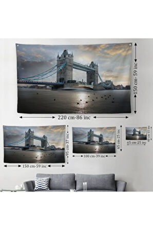Londra Köprüsü Duvar Örtüsü-Halısı-6621