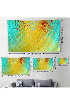 Sürreal Renkler Senfonisi Duvar Örtüsü-Halısı-6636