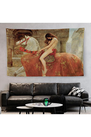 Lady Godiva'in John Collier Duvar Örtüsü-Halısı-6647