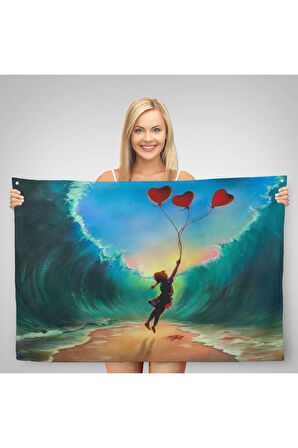 Aşk Kurtarır Duvar Örtüsü-Halısı -6650