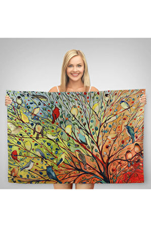 30 Kuş Duvar Örtüsü-Halısı - 27 Birds-6654