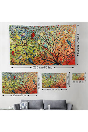 30 Kuş Duvar Örtüsü-Halısı - 27 Birds-6654