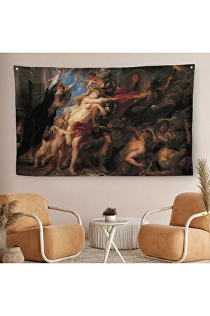 Peter Paul Rubens’in Savaşın Sonuçları Duvar Örtüsü-Halısı-6655