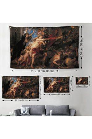 Peter Paul Rubens’in Savaşın Sonuçları Duvar Örtüsü-Halısı-6655