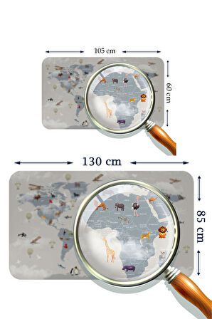 Harita Sepeti Eğitici Dünya Haritası Dünya Atlası Çocuk Ve Bebek Odası Duvar Sticker3826