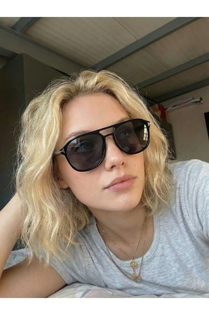 Harvey Siyah Unisex Çift Köprülü Aksesuarlı Güneş Gözlüğü Erkek Kadın Gözlük