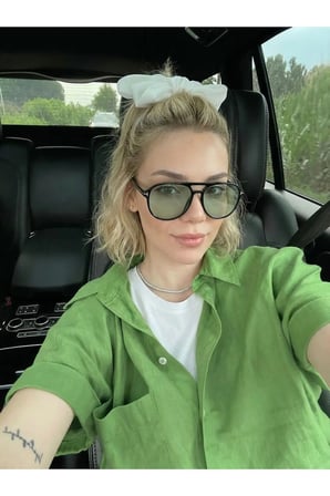 Harvey Siyah Unisex Çift Köprülü Aksesuarlı Güneş Gözlüğü Erkek Kadın Gözlük