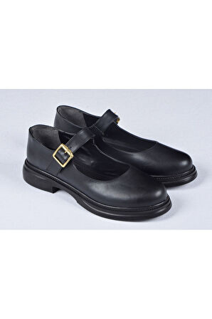 Mary Jane Mokosen Loafer Babet Günlük Rahat Hafif Trend Kemerli Babet Ayakkabı