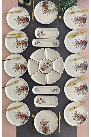 Hasbahçe 12 Kişilik 23 Parça kahvaltı Takımı