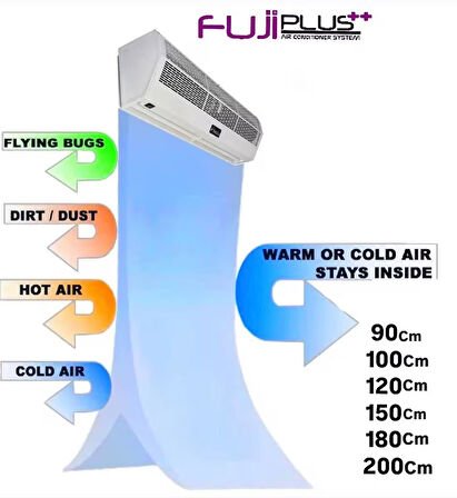 FujiPlus Flow Serisi Isıtıcısız 90 cm Hava Perdesi Beyaz