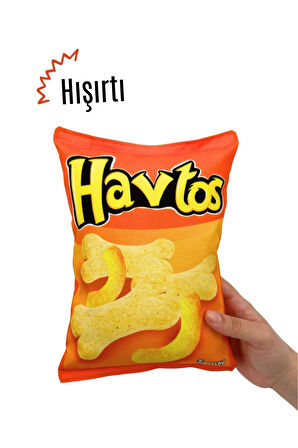 Havhav Havtos Peluş Cips Hışırtı Sesli Köpek Oyuncağı 