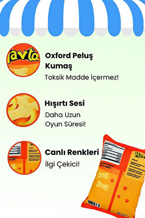 Havhav Havtos Peluş Cips Hışırtı Sesli Köpek Oyuncağı 