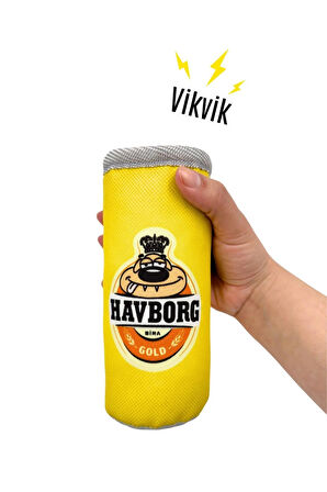 Havhav Havborg Peluş Kutu İçecek Köpek Oyuncağı Vikvik Sesli 