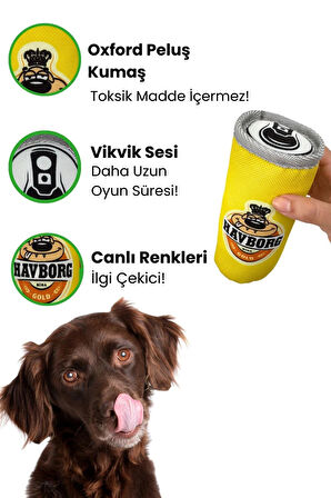 Havhav Havborg Peluş Kutu İçecek Köpek Oyuncağı Vikvik Sesli 