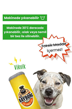 Havhav Havborg Peluş Kutu İçecek Köpek Oyuncağı Vikvik Sesli 