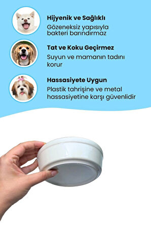 Havhav Handmade Seramik Kedi ve Köpek Mama & Su Kasesi, Sağlıklı ve Dayanıklı Mama ve Su Kabı 14 cm(400 ml)