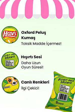 Havhav Hav's Peluş Cips Hışırtı Sesli Köpek Oyuncağı 