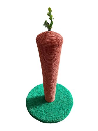 Havuç figürlü kedi tırmalama tahtası 50 cm