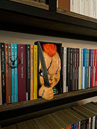 hayatvesanat Chucky Kitaplık Figürü / Kitap Tutucu