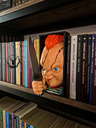 hayatvesanat Chucky Kitaplık Figürü / Kitap Tutucu