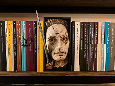 hayatvesanat Cadılar Bayramı / Michael Myers / Kitaplık Figürü / Kitap Tutucu