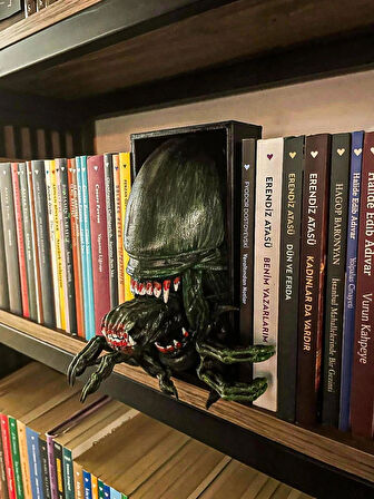 hayatvesanat Xenomorph / Kitaplık Figürü / Kitap Tutucu