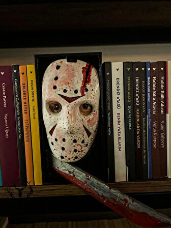 hayatvesanat 13.Cuma Jason Voorhees / Kitaplık Figürü / Kitap Tutucu