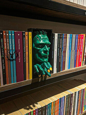 hayatvesanat Frankenstein / Kitaplık Figürü / Kitap Tutucu