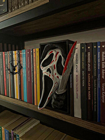 hayatvesanat Çığlık / Kitaplık Figürü / Kitap Tutucu