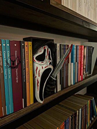 hayatvesanat Çığlık / Kitaplık Figürü / Kitap Tutucu