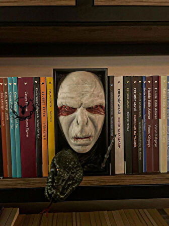 hayatvesanat Harry Potter Serisi / Voldemort / Kitaplık Figürü / Kitap Tutucu