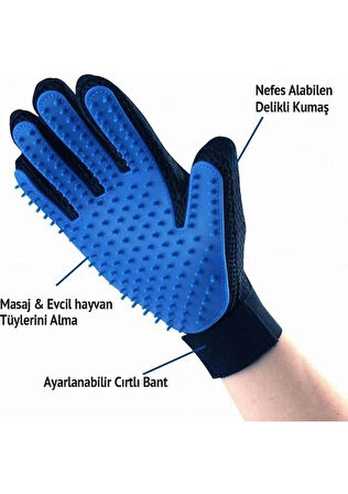 Bak Gel Al Hazneli Kedi&Köpek Tüy Temizleyici Kıl Toz Toplayıcı + Kedi Köpek Tüy Toplama Eldiveni