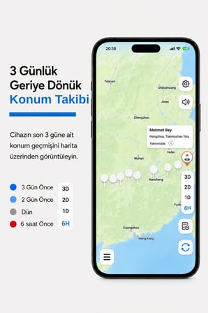 HBB-K Tag  Ios & Android Uyumlu Airtag Akıllı Gps Takip Cihazı(Beyaz)