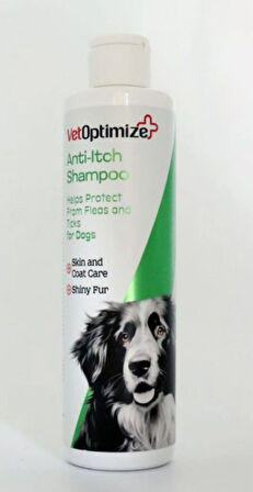 VetOptimize Anti-Itch Shampoo For Dogs (Köpekler İçin Kaşıntı Önleyici Sıvı Şampuan) 250 ML